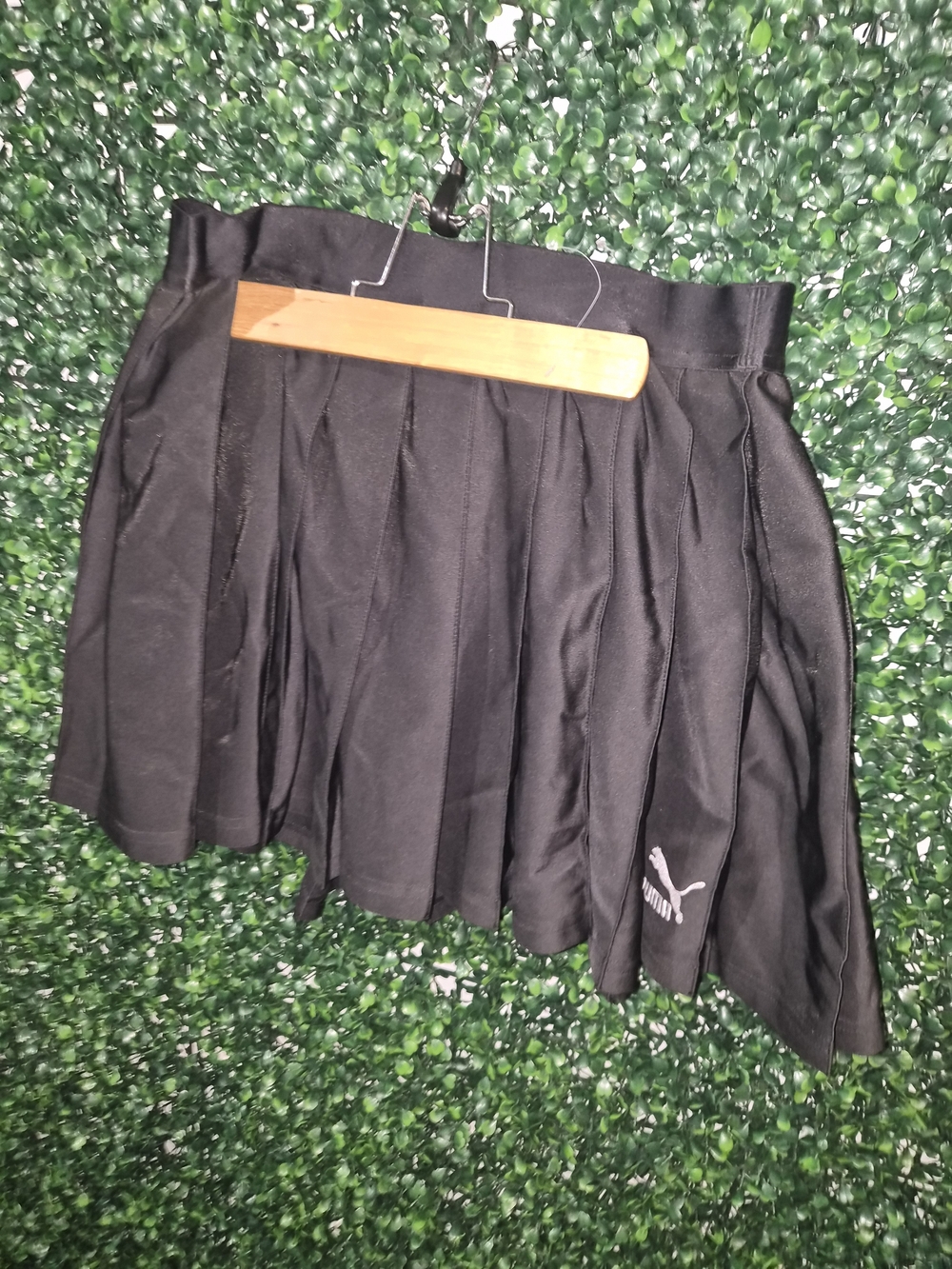 Puma Black Pleated Tennis Skort
